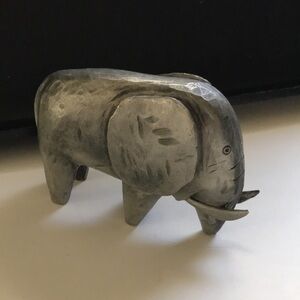 VTG Pewter Behemoth Woolly Mammoth Figurine Steiff Silver Company Smithsonian